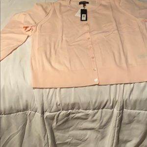 NWT merino light pink cardigan banana republic